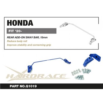 Barre stabilisatrice additionnelle arrière Honda Fit / jazz