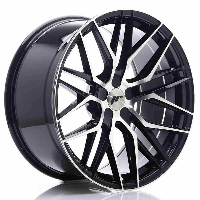 JR Wheels JR28 20x10 ET40 5H BLANK Gloss Black Machined Face JR Wheels JR28 20x10 ET40 5H BLANK Gloss Black Machined Face