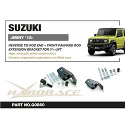 Rotule de direction inversée + support d’extension de barre Panhard avant Suzuki Jimny