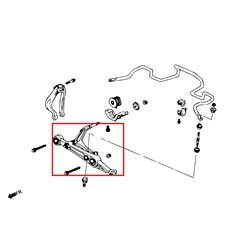 Triangle inférieur avant Honda Civic