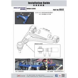Bras supérieur arrière réglable Honda S2000