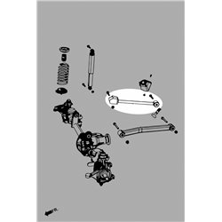 Bras supérieur avant Jeep Gladiator, Wrangler, Wrangler Unlimited
