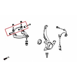 Kit de réparation de silentblocs de bras supérieur avant Honda
