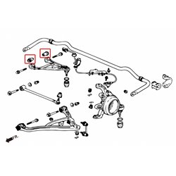 Silentbloc de bras supérieur arrière Honda S2000