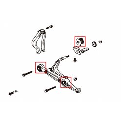 Silentbloc de bras inférieur avant Honda Civic