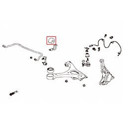 Silentbloc de barre stabilisatrice avant Honda Civic