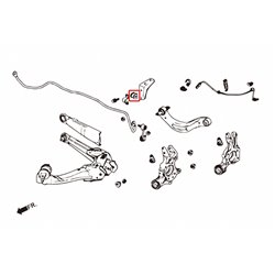 Silentbloc renforcé de barre stabilisatrice arrière Honda Civic