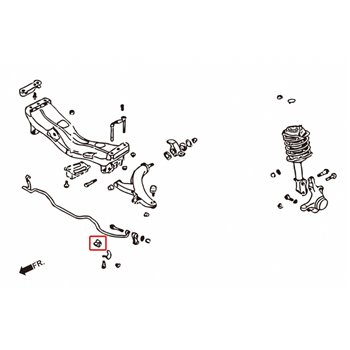 Silentbloc renforcé de barre stabilisatrice avant/arrière Subaru Forester, Impreza, Legacy/outback