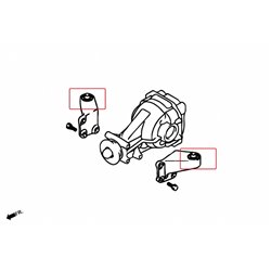 Silentbloc de support de différentiel arrière Mitsubishi Lancer evolution