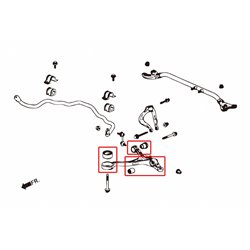 Silentbloc de bras de suspension inférieur avant Honda Accord