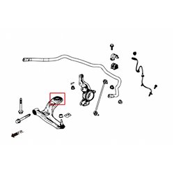 Silentbloc de bras inférieur avant Honda City, Fit