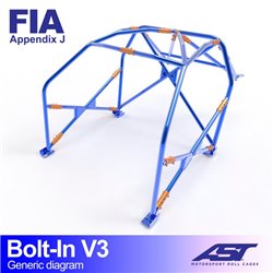 Arceau de Sécurité AUDI 100/200 (C3 Typ44 ) 4-portes Berline Quattro arceau boulonné V3