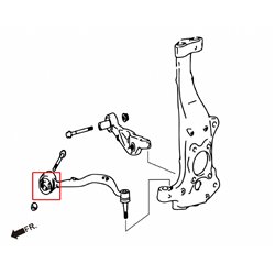 Silentbloc de bras inférieur avant courbe Lexus LS