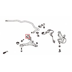 Silentbloc de bras inférieur avant petit modèle Honda