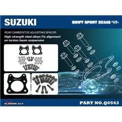 Cale arrière de réglage de carrossage et pincement Suzuki Swift