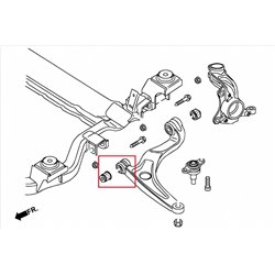 Silentbloc avant de bras inférieur avant Volkswagen Transporter