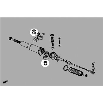 Silentbloc de crémaillère de direction Honda S2000