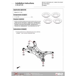 Insert anti-vibration de berceau arrière Mazda CX-5