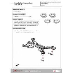 Insert anti-vibration de berceau arrière Honda CR-V