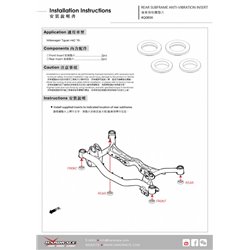 Insert anti-vibration de berceau arrière Volkswagen Tiguan