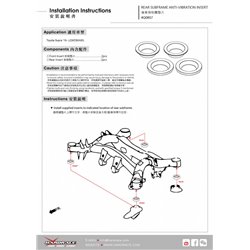 Insert anti-vibration de berceau arrière Toyota Supra