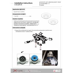 Insert anti-vibration avant de différentiel arrière Toyota Yaris / Vitz