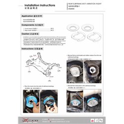 Insert anti-vibration de berceau arrière Audi A4, S4/RS4, A5, S5/RS5