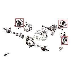 Support moteur renforcé Honda Civic