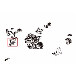 Support moteur côté droit Honda Civic