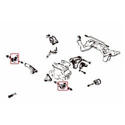 Support moteur inférieur avant renforcé Honda