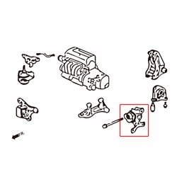 Support de boîte de vitesses renforcé Honda Civic, Integra, RSX