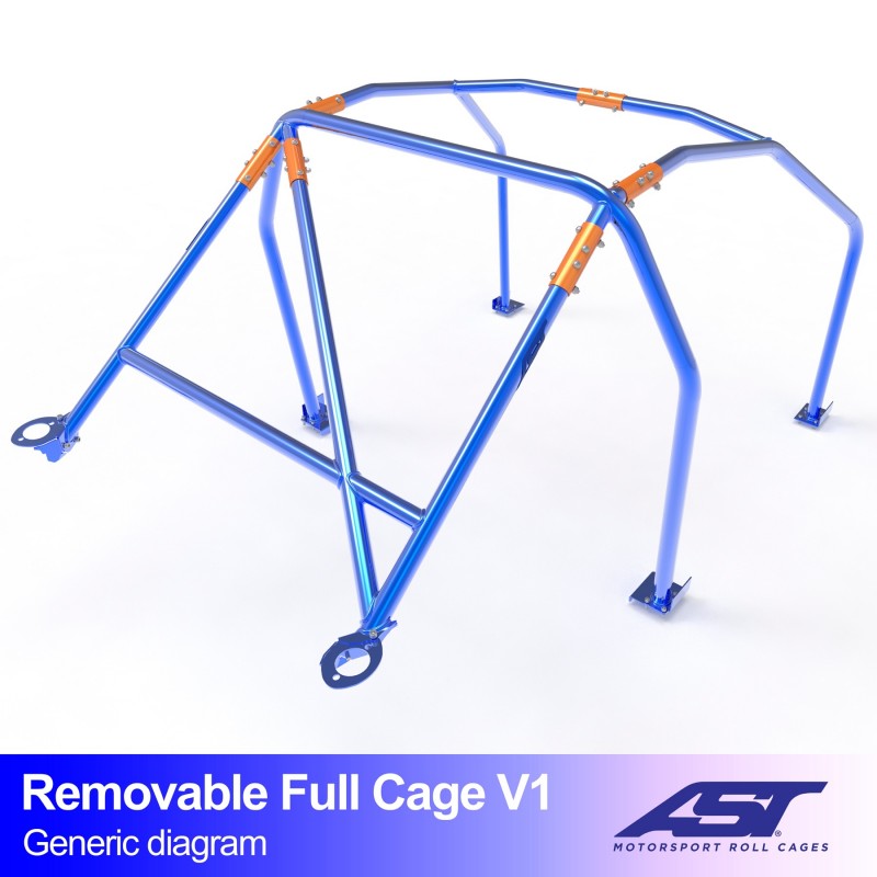 Arceau de Sécurité AUDI TT (8N) 3-portes Compacte Traction Arceau complet démontable V1