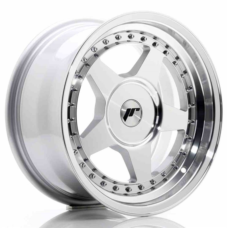 JR Wheels JR6 16x8 ET10-30 BLANK Silver Machined Face