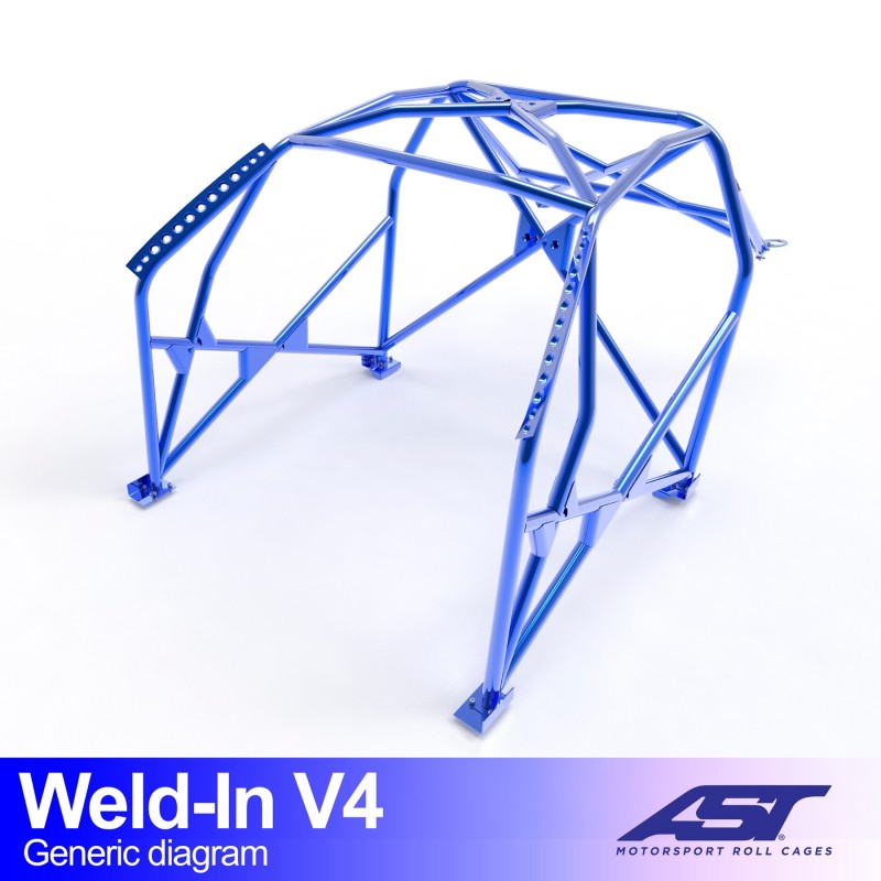 Arceau de Sécurité AUDI TT (8N) 3-portes Compacte Traction arceau à souder V4