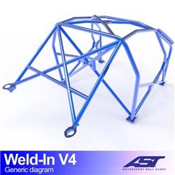 Arceau de Sécurité AUDI TT (8N) 3-portes Compacte Traction arceau à souder V4