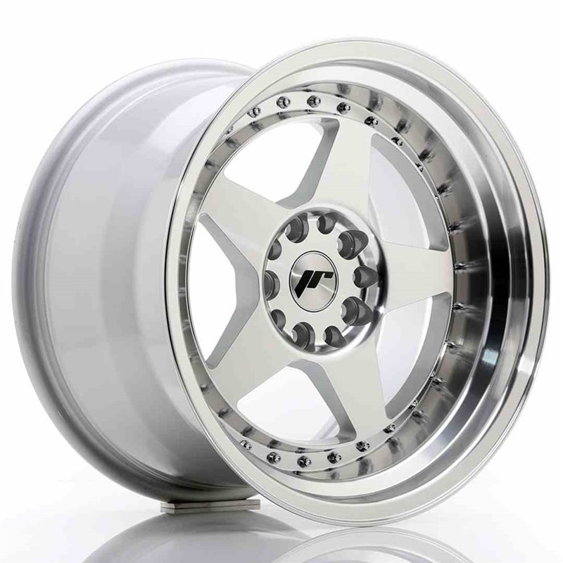 JR Wheels JR6 17x10 ET20 5x114/120 Silver Machined Face JR Wheels JR6 17x10 ET20 5x114/120 Silver Machined Face