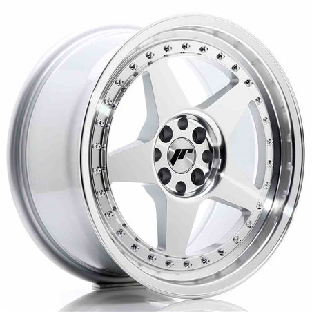 JR Wheels JR6 17x8 ET20 4x100/108 Silver Machined Face