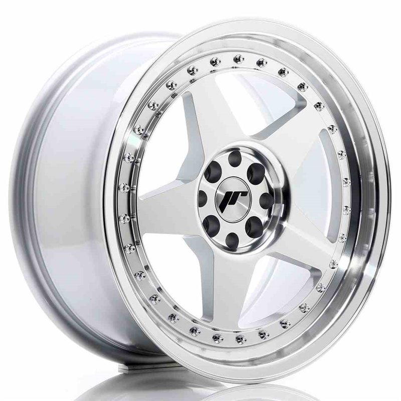 JR Wheels JR6 17x8 ET35 5x100/114 Silver Machined Face JR Wheels JR6 17x8 ET35 5x100/114 Silver Machined Face