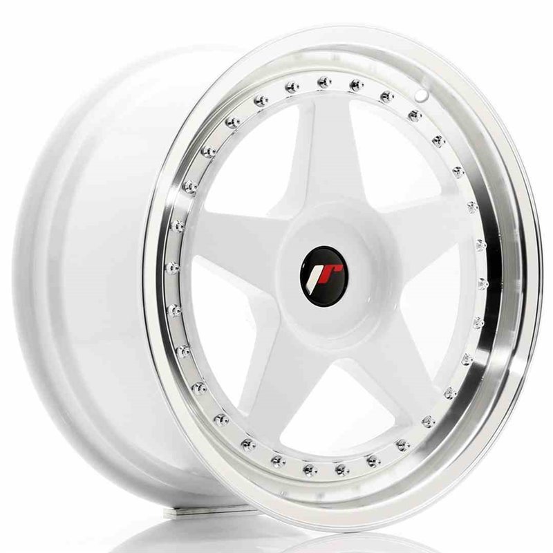 JR Wheels JR6 18x8,5 ET20-40 BLANK White w/Machined Lip JR Wheels JR6 18x8,5 ET20-40 BLANK White w/Machined Lip