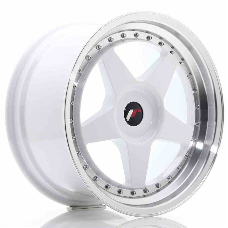 JR Wheels JR6 18x9,5 ET20-40 BLANK White w/Machined Lip JR Wheels JR6 18x9,5 ET20-40 BLANK White w/Machined Lip