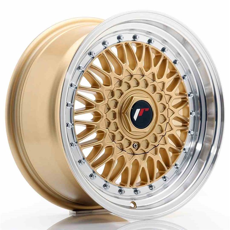 JR Wheels JR9 16x7,5 ET25 4x100/108 Gold w/Machined Lip JR Wheels JR9 16x7,5 ET25 4x100/108 Gold w/Machined Lip