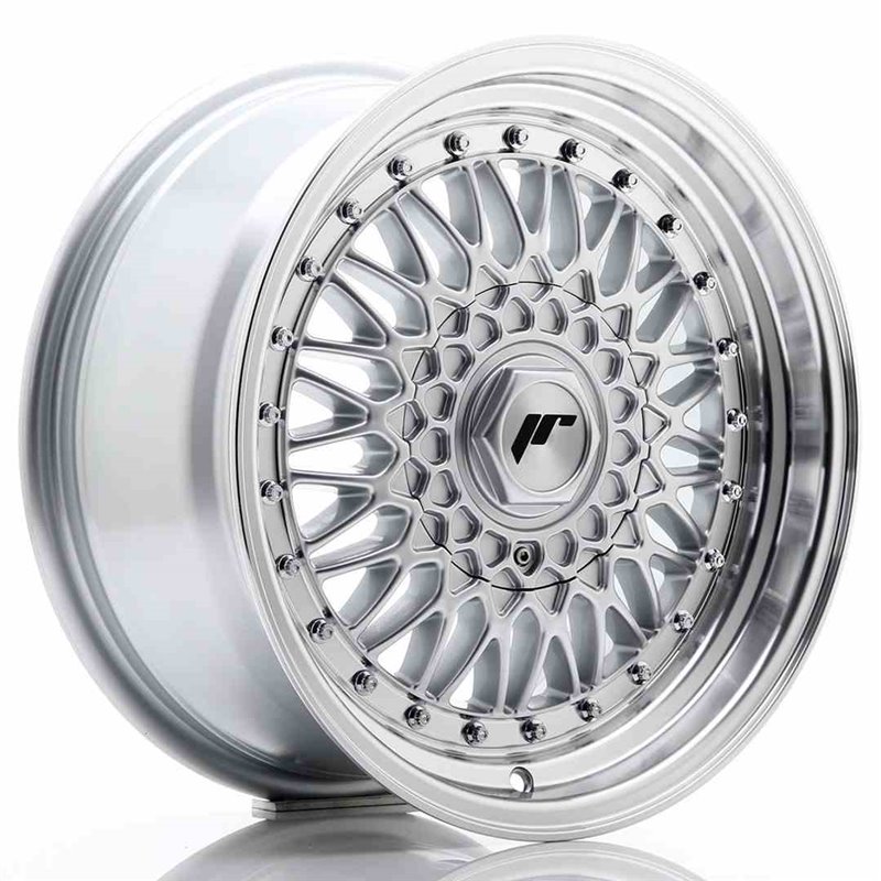 JR Wheels JR9 16x7,5 ET25 4x100/108 Silver w/Machined Lip+Silver Rivets JR Wheels JR9 16x7,5 ET25 4x100/108 Silver w/Machined Lip+Silver Rivets