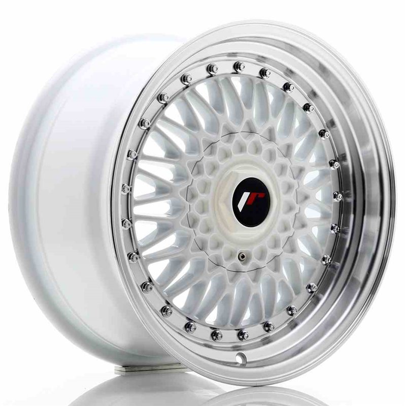 JR Wheels JR9 16x8 ET25 4x100/108 White w/Machined Lip