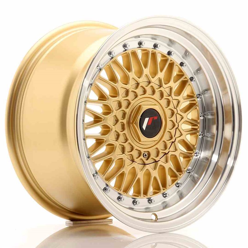 JR Wheels JR9 16x9 ET20 4x100/108 Gold w/Machined Lip JR Wheels JR9 16x9 ET20 4x100/108 Gold w/Machined Lip