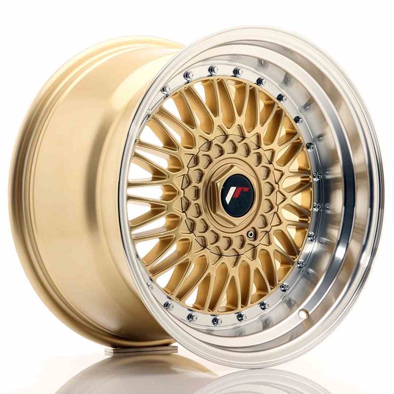 JR Wheels JR9 17x10 ET20 5x112/120 Gold w/Machined Lip