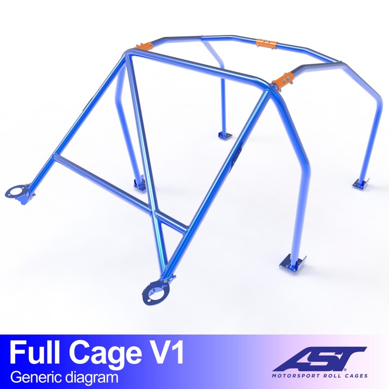 Arceau de Sécurité BMW (E30) 3-Series 2-portes Coupe Propulsion Arceau complet V1
