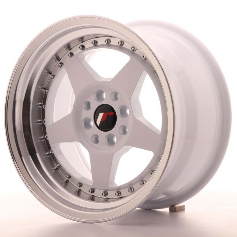 JR Wheels JR6 16x9 ET20 4x100/108 White w/Machined Lip JR Wheels JR6 16x9 ET20 4x100/108 White w/Machined Lip