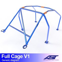 Arceau de Sécurité FIAT Cinquecento (Type 170) 3-portes Compacte Arceau complet V1