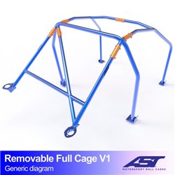 Arceau de Sécurité HONDA Civic Coupe (EJ1/EJ2) 2-portes Coupe Arceau complet démontable V1