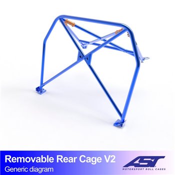 Demi-Arceau MITSUBISHI Lancer EVO VIII 4-portes Berline Demi-arceau arrière démontable V2
